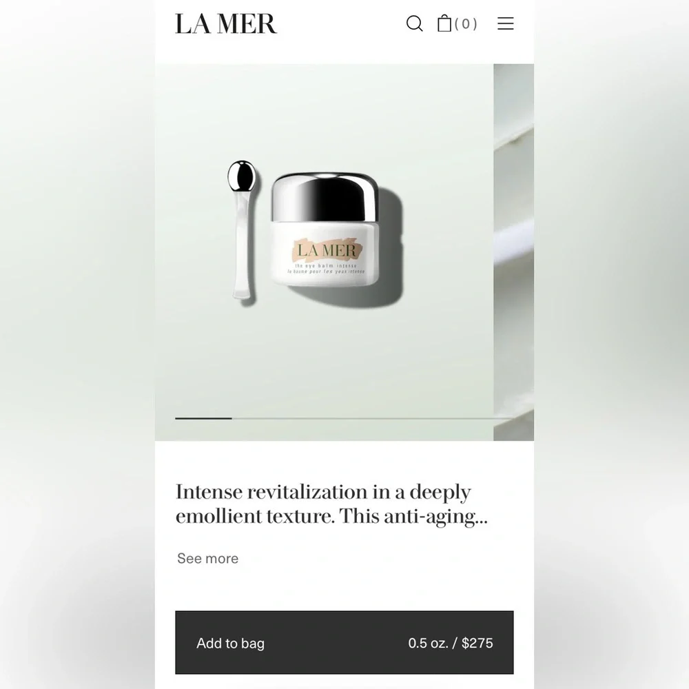 NEW La Mer THE EYE BALM INTENSE